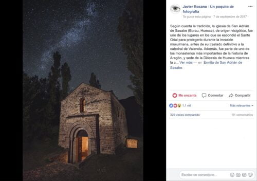 San Adrián de Sasabe. Fotografía nocturna viral
