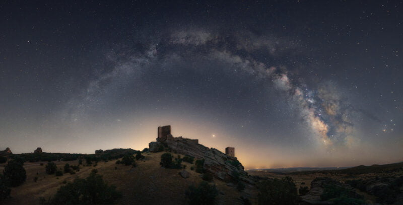 Fotografía nocturna en el castillo de Zafra