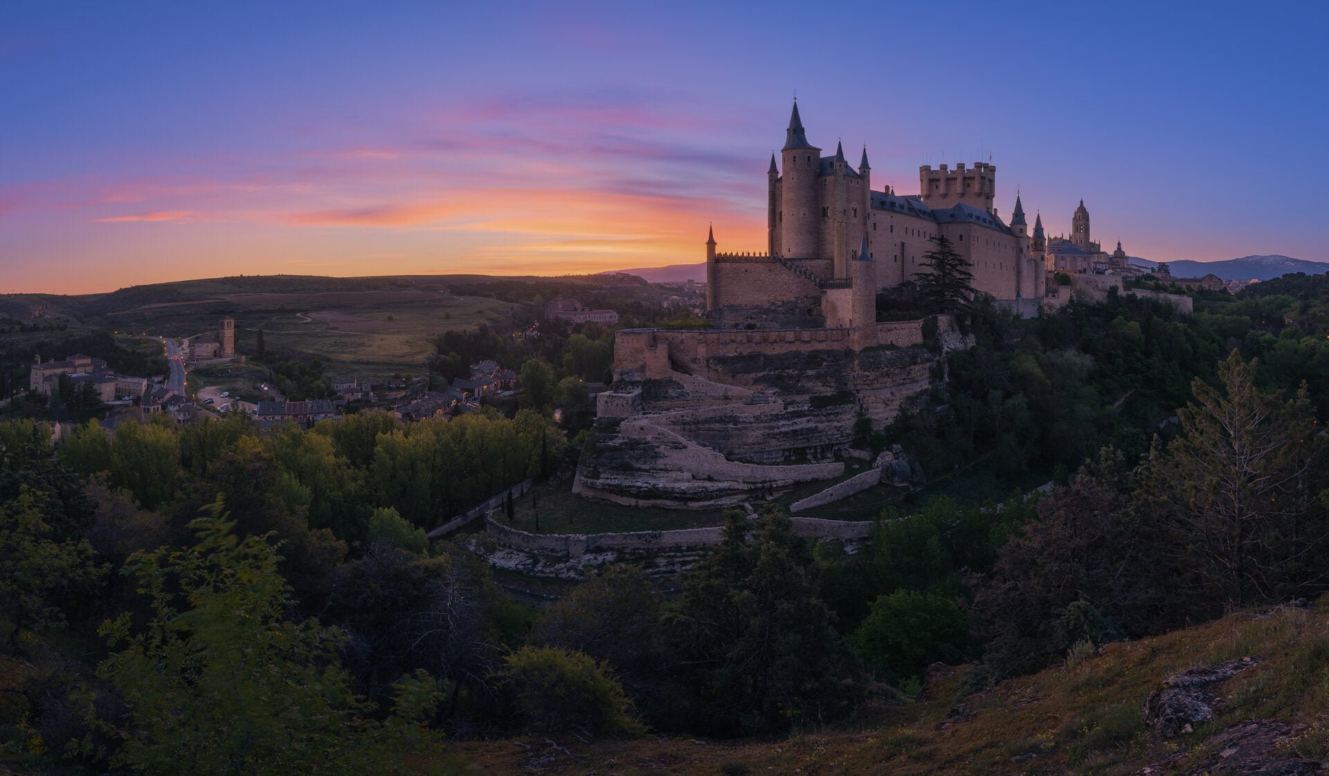 Amanecer en el Alcázar de Segovia