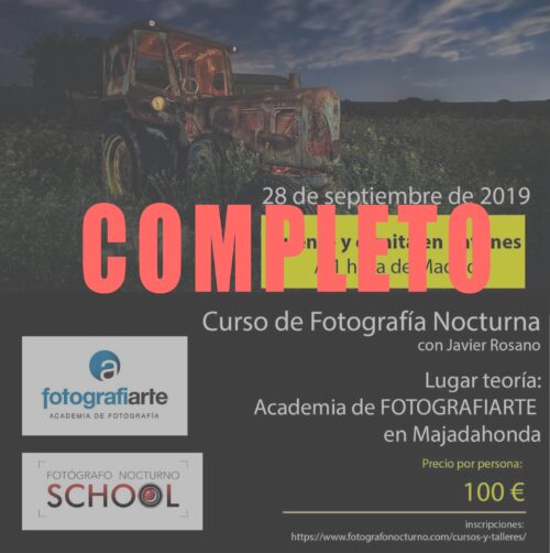 Taller de fotografía nocturna en Madrid